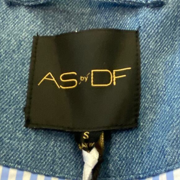 AS by DF DOMINGA Denim trousers & Blazer size Small/ 4 NEW - Picture 6 of 16